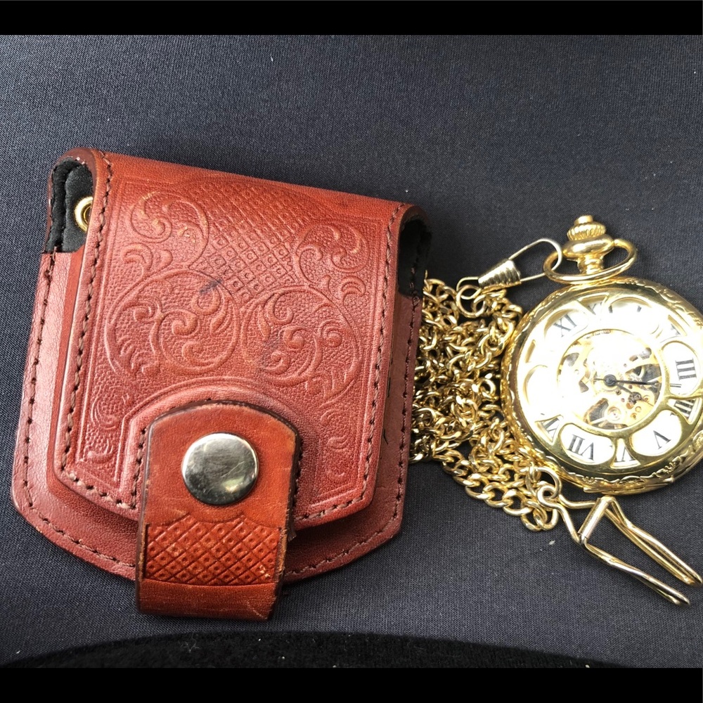 Gold plated pocket watch